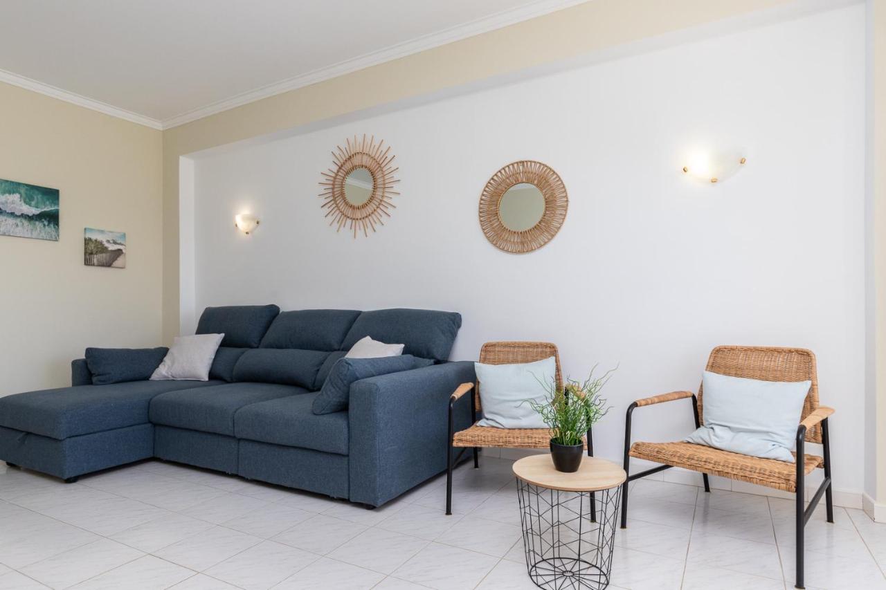 Carteia Superb Front Beach Flat Sea View Balcony Quarteira Exterior foto