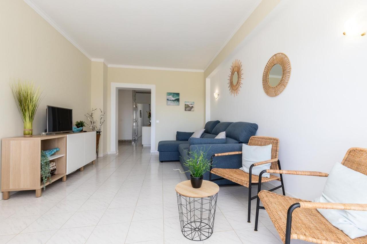 Carteia Superb Front Beach Flat Sea View Balcony Quarteira Exterior foto