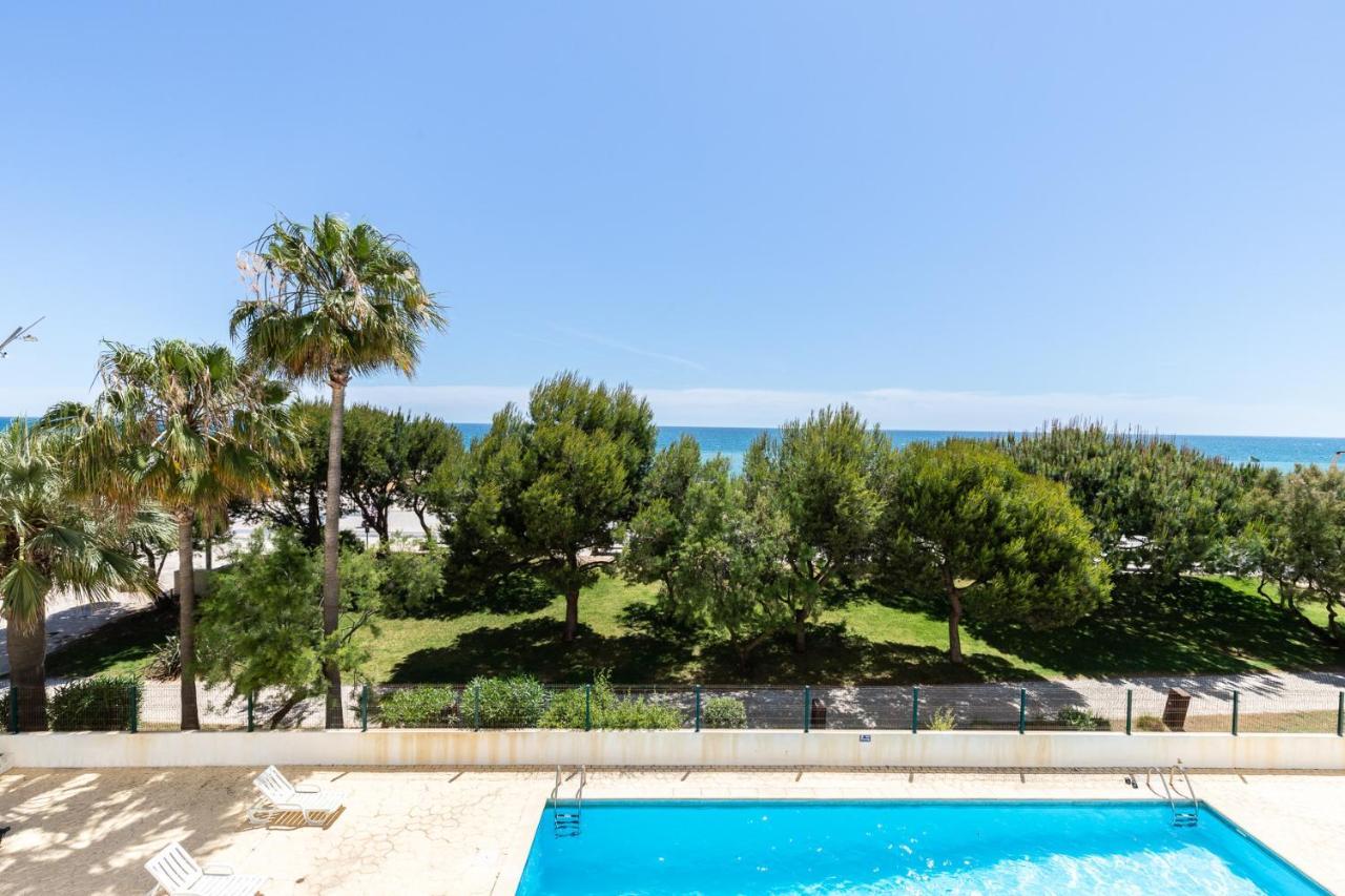 Carteia Superb Front Beach Flat Sea View Balcony Quarteira Exterior foto