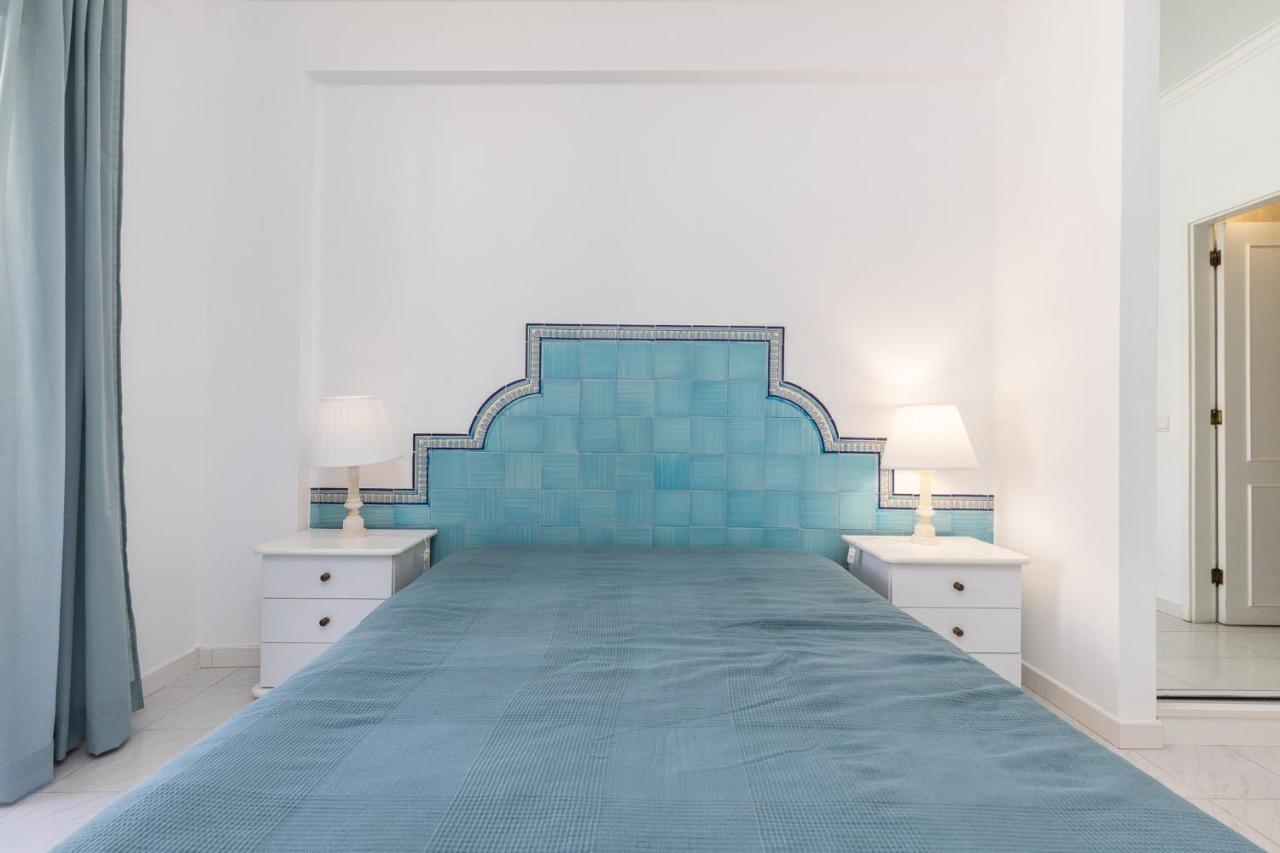 Carteia Superb Front Beach Flat Sea View Balcony Quarteira Exterior foto