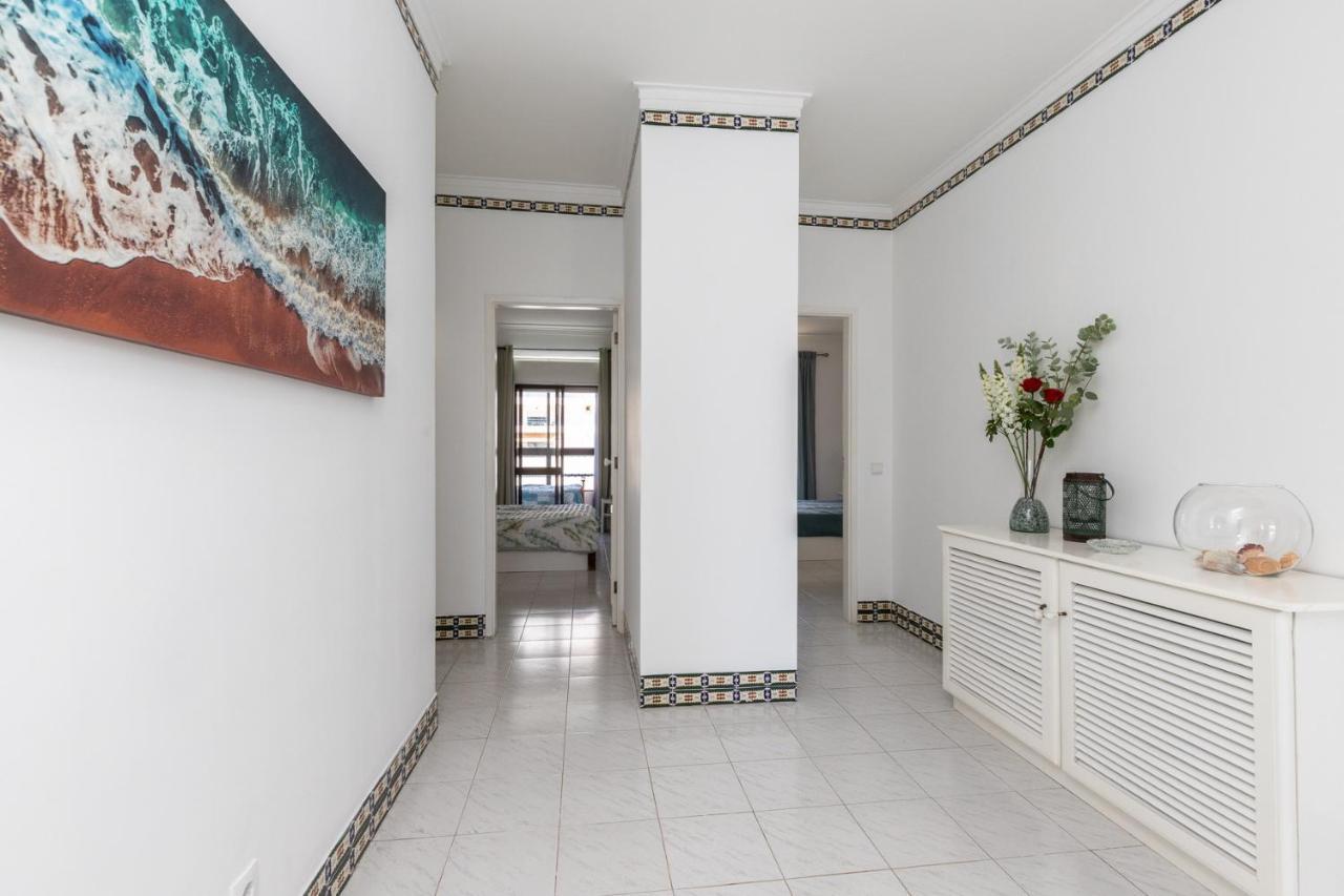 Carteia Superb Front Beach Flat Sea View Balcony Quarteira Exterior foto